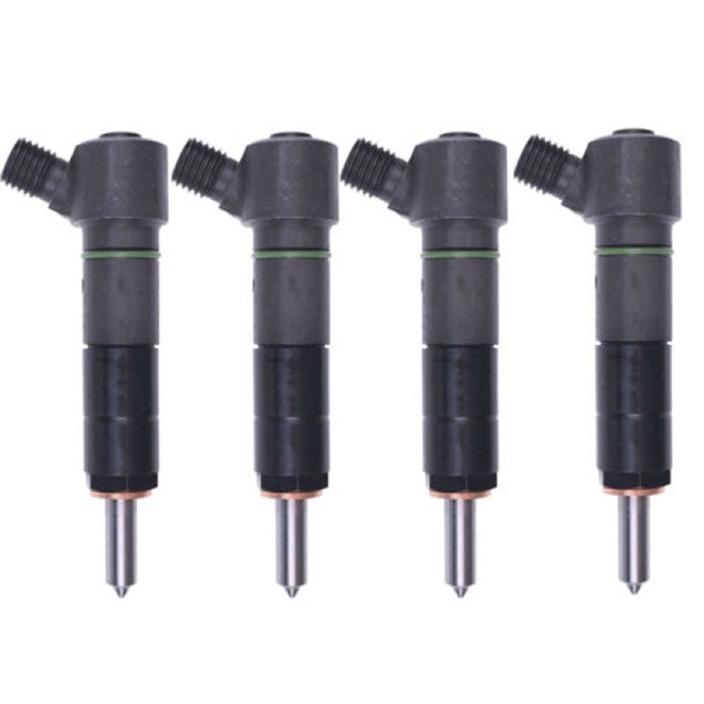 4Pcs Fuel Injector RE529390 fits John Deere Engine 4024 5030 Tractor 520 4720 5030 5065M 5075M