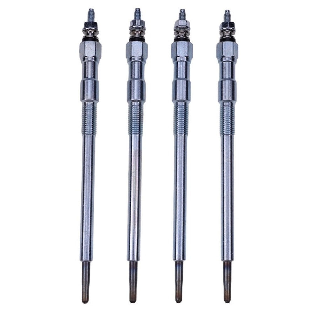 4PCS Glow Plug 1G777-65510 fits Kubota Engine V3300 V3300-E V3300-T V3307 DI V3007 DI Excavator KX080-3T KX080-4 KX080-4S2