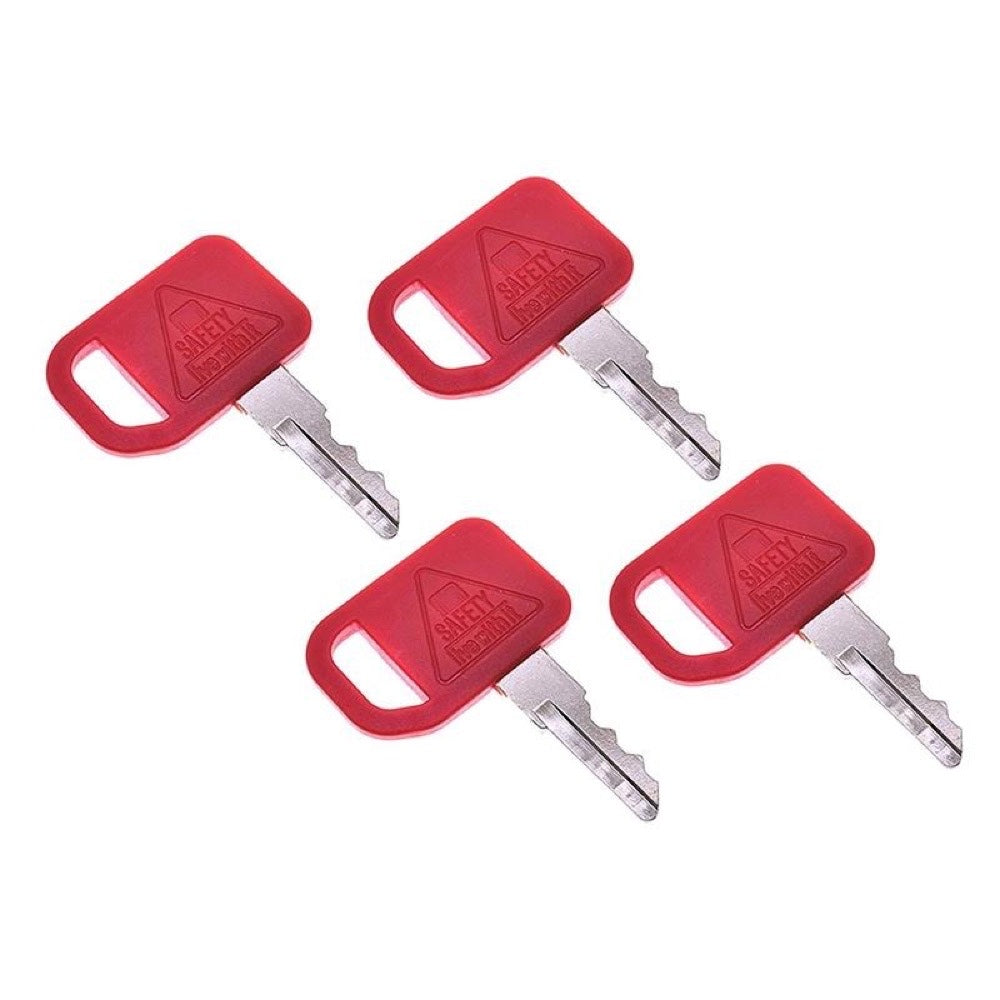 4Pcs Ignition Key T209428 KV13427 AT195302 AT145929 R45361 for use with John Deere Tractors Loaders Dozers Backhoe
