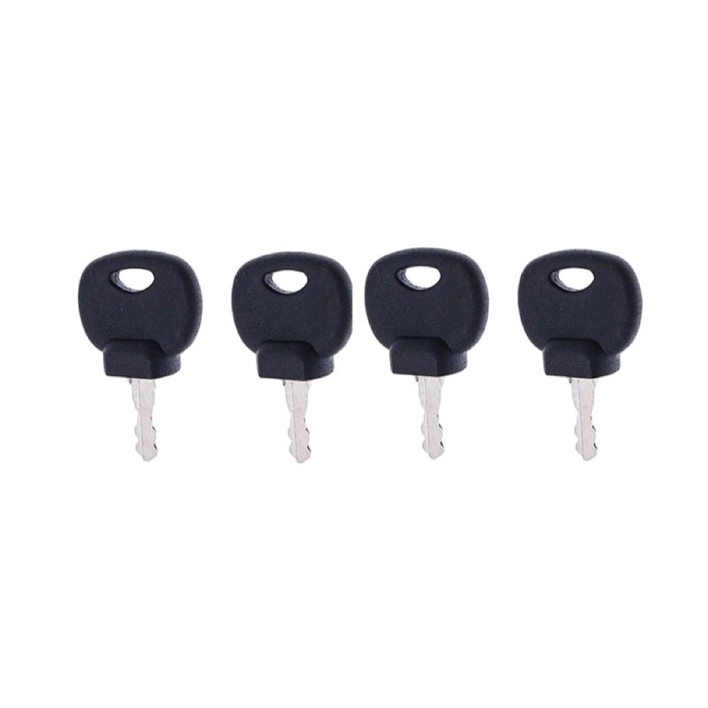 4Pcs Ignition Keys 14707 8035807 for use with Bobcat Forklift Bomag Compactor Caterpillar Excavator 213 214