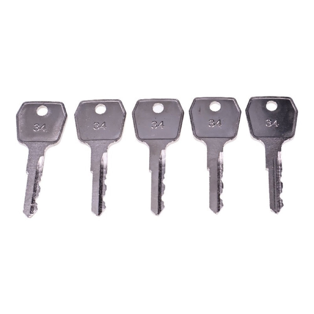 5 Ignition Keys 511416 57421-22060-71 57421-22000-71 for use with Toyota Engine 1DZ 4P 14Z 5K Earlier and Older Forklift 2FD 2FB 3FD 3FG 4FD 4FG 5FD 5FG 5FB 6FD 6FG 6FB 7FD 7FG