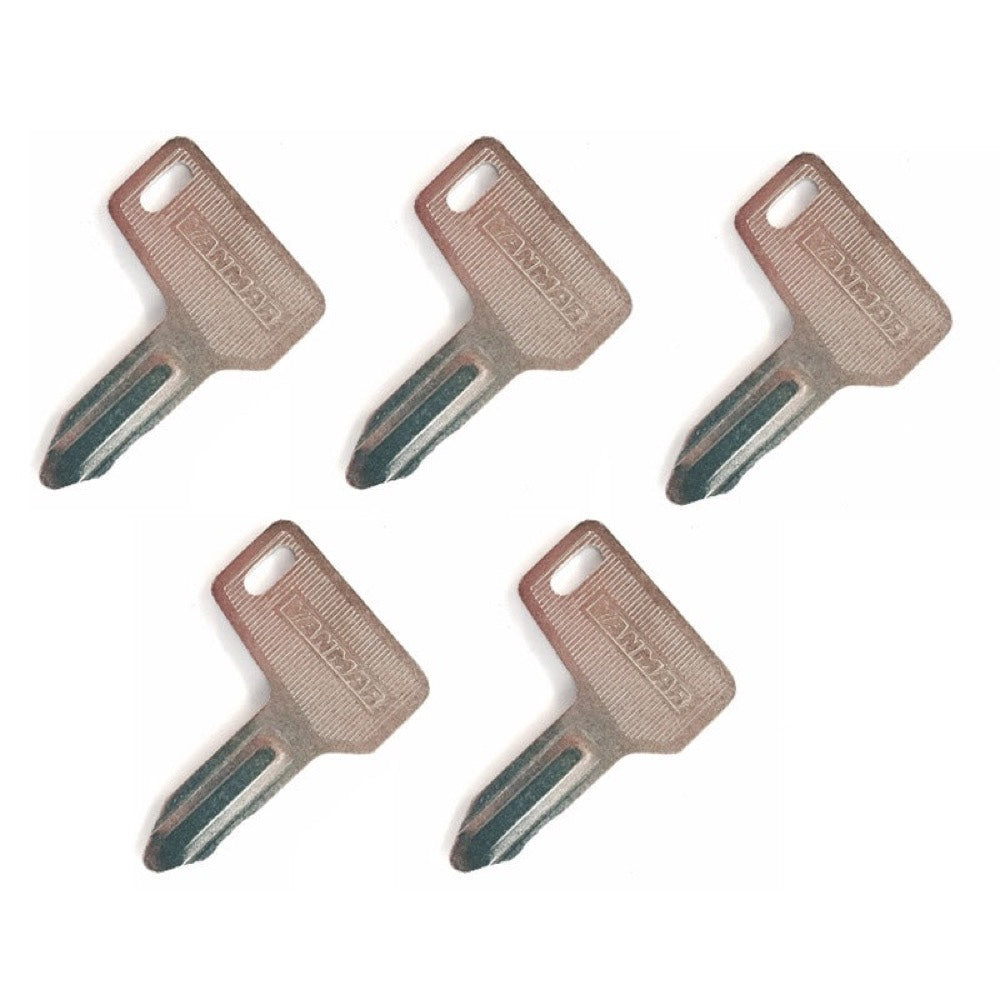 5 Pcs 301 Ignition Keys 933110-00301 fits Yanmar B14 B22-2 B22-2B B27-2B VIO15 VIO17 VIO20 YB301 YB351