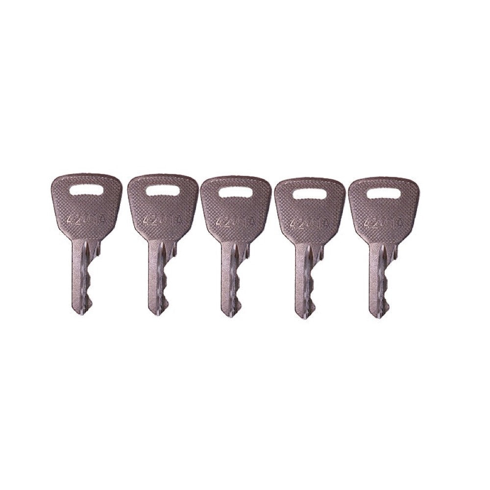 5 Pcs Ignition Key 4241A 2440306540 fits Haulotte Boom Lift H12SX H14TX H15SDX H21TX H25TPX HA12PX HA18PX HA43JE HB62