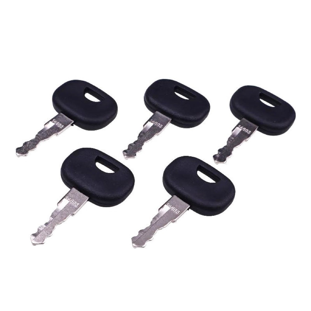 5 Pieces Ignition Key 6971041 603 57189-3 compatible with Bobcat B100 B250 B300 BL275 BL370 BL470 BL575 T2250 T2556 T2566 T35100 T3571 T40140 V518 V623 V723