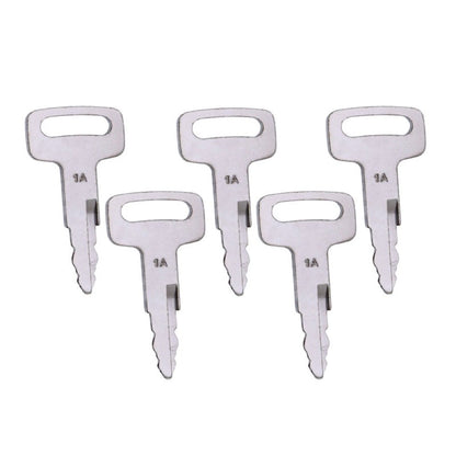 5 Pieces Ignition Key KEY00-GB01A NIS-1A 1A fits Nissan Forklift Heavy Equipment