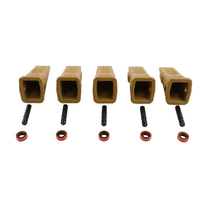5 Pieces Teeth with Pin & Keeper 1U3252 9J2258 8E6259 8E6258 compatible with Caterpillar CAT Digging & Trenching Buckets