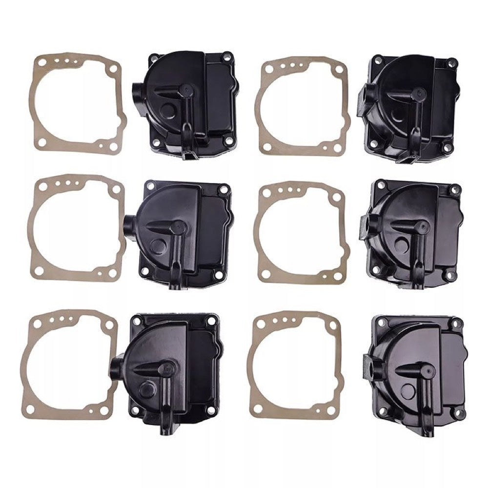 6 Carburetor Float Chamber Carb Bowls 433000 766418 fits Johnson Evinrude Outboard Motor 90-175HP