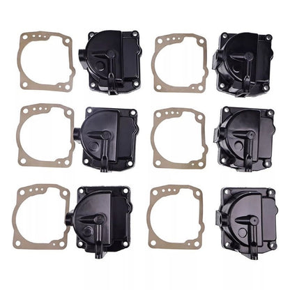 6 Carburetor Float Chamber Carb Bowls 433000 766418 fits Johnson Evinrude Outboard Motor 90-175HP