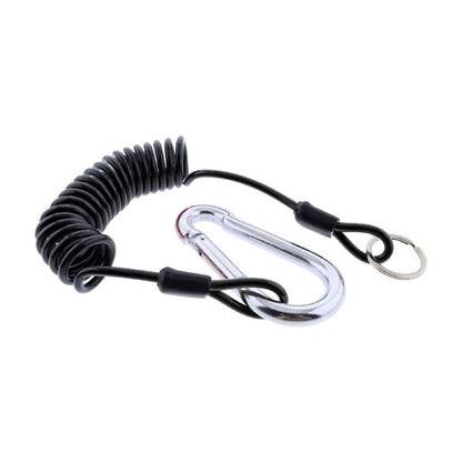 6 Foot Black Trailer Breakaway Cable Trailer Safety Rope