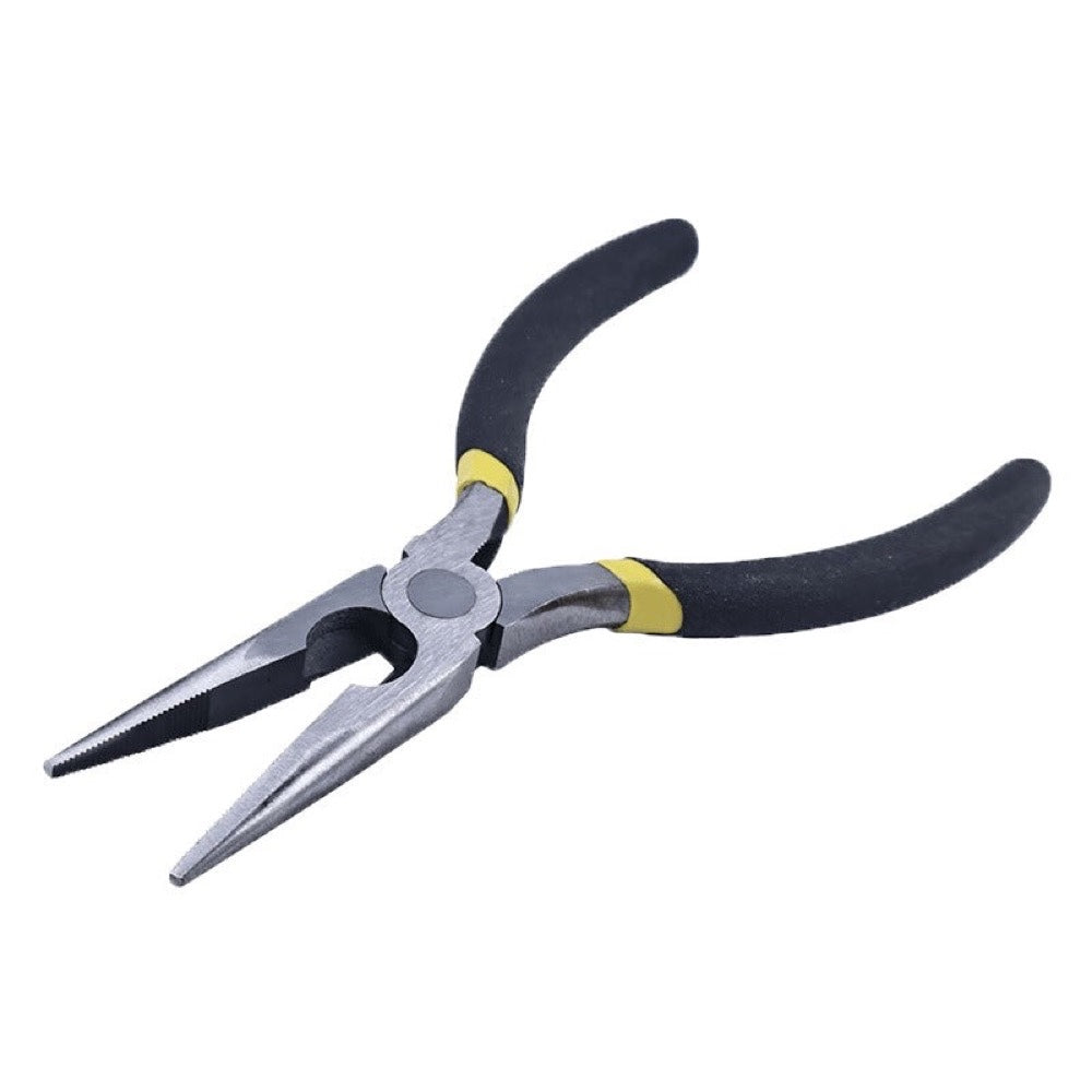 6 Inch Durable Long Nose Pliers with Double-Dipped Grips Low-Profile Design compatible with Precision in Tight Spaces