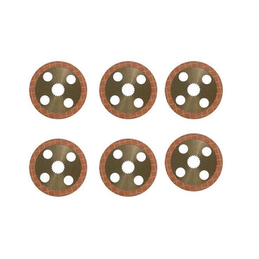 6 PCS Brake Disc TC750-65180 suitable for Kubota Tractor M100GXDTC M5660SUH M6060HFC M7040SUH M7060HD M8560HD M9960HDC