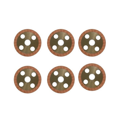 6 PCS Brake Disc TC750-65180 suitable for Kubota Tractor M100GXDTC M5660SUH M6060HFC M7040SUH M7060HD M8560HD M9960HDC