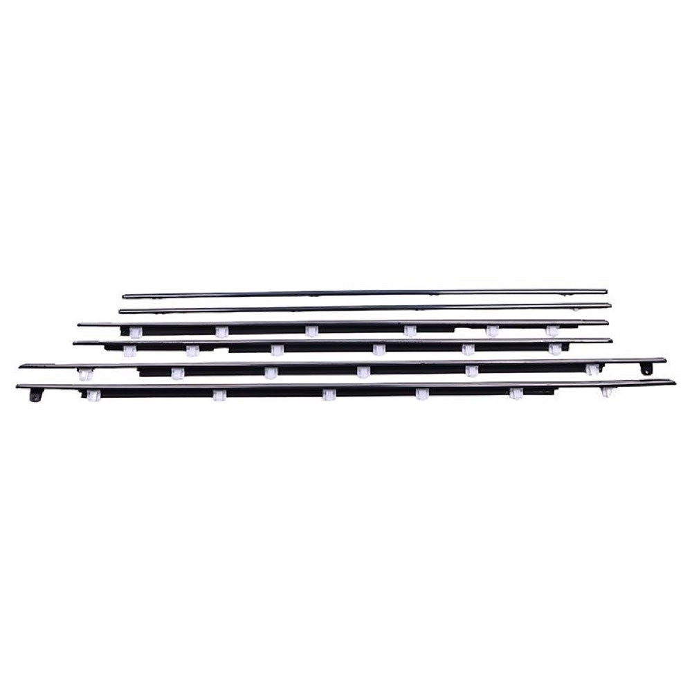 6 Pcs Door Belt Molding 75660-60020 75670-60020 for use with Toyota Land Cruiser Lexus LX450 1990-1999