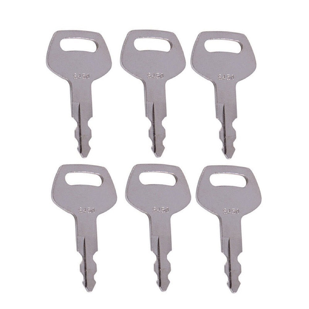 6 Pcs Heavy Equipment Ignition Key S450 fits CASE Linkbelt JCB Sumitomo New Holland Excavator