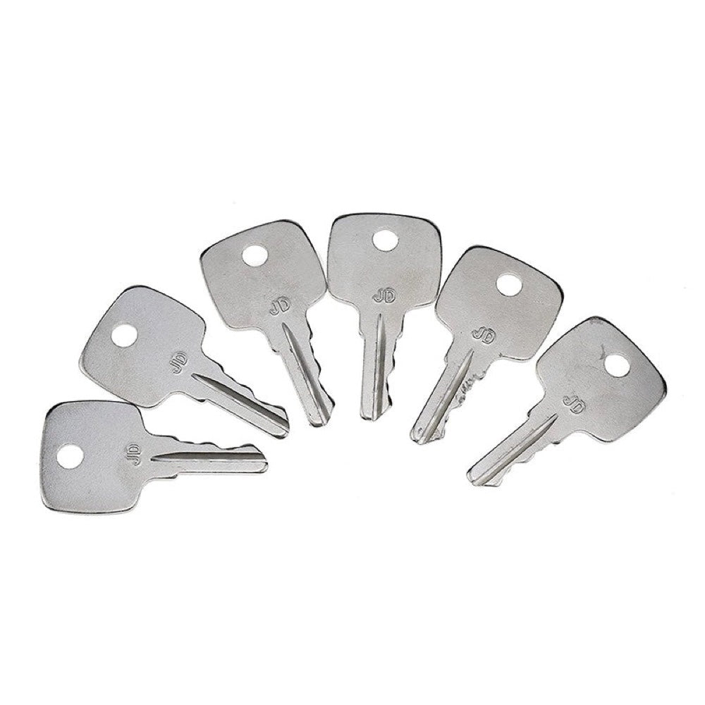 6 Pcs Ignition Keys AR51481 fits John Deere Tractor 322 330 332 655 755 756 830 855 856 955 4200 4300 4400