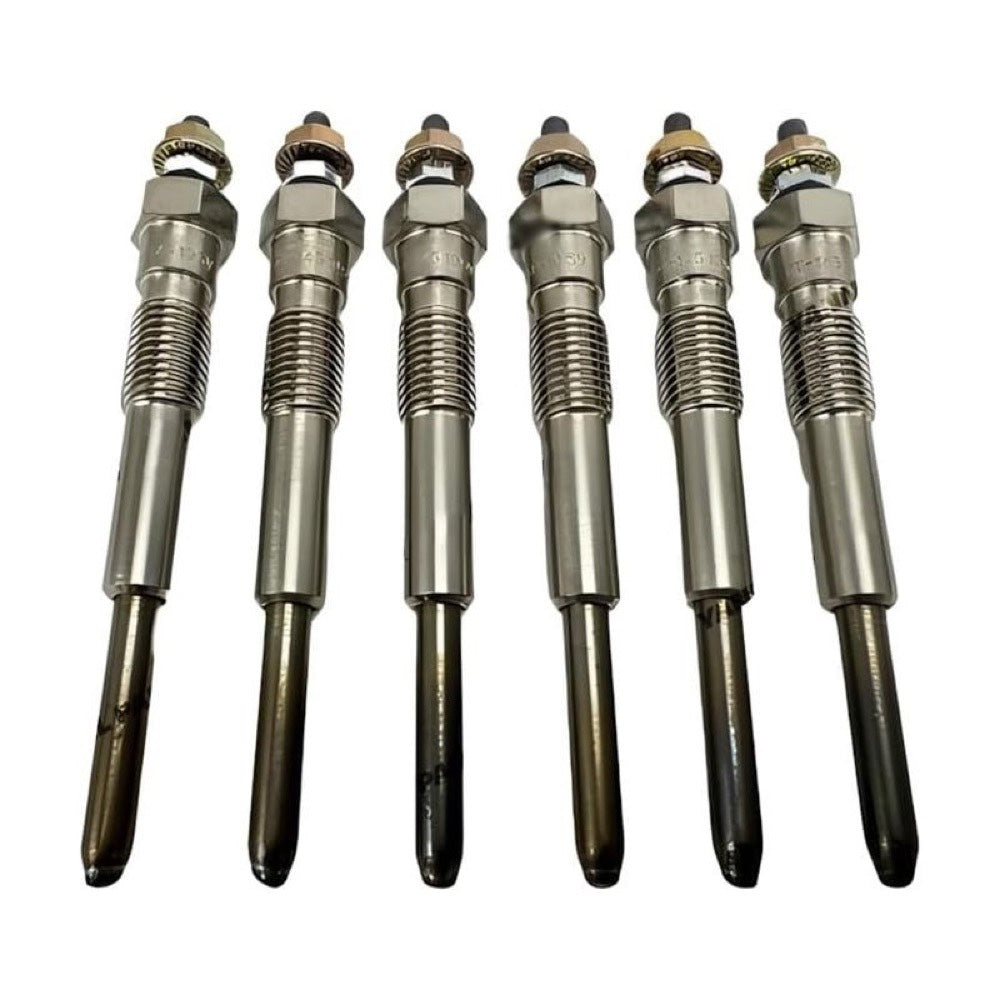 6 Pieces 12V Glow Plug 19850-76004-71 19850-68010 compatible with Toyota Engine 2Y Forklift 5FD
