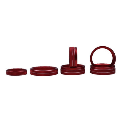 6 Pieces Air Conditioner Audio Switch Knob Ring Trim compatible with Ford Pickup Truck F150 F-150 XLT 2016-2018