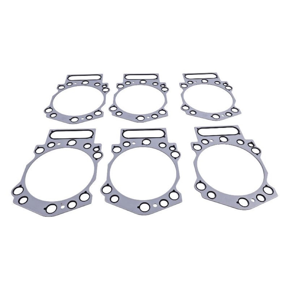 6 Pieces Cylinder Head Gasket 3634664 for use with Cummins Engine KTA19 KTA38 KTA50 QSK19 QSK38 QSK50 B3.3