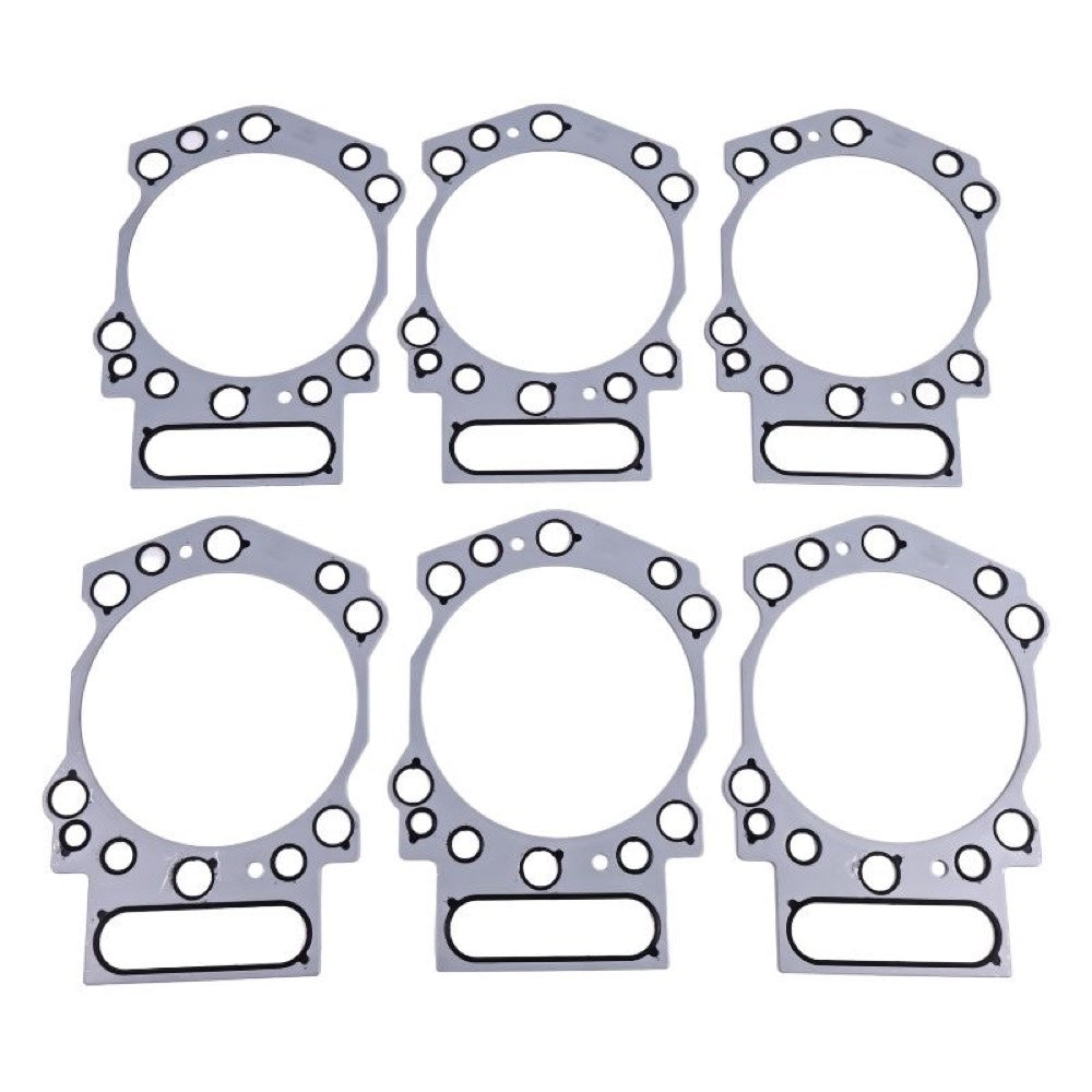 6 Pieces Cylinder Head Gasket 3634664 for use with Cummins Engine KTA19 KTA38 KTA50 QSK19 QSK38 QSK50 B3.3