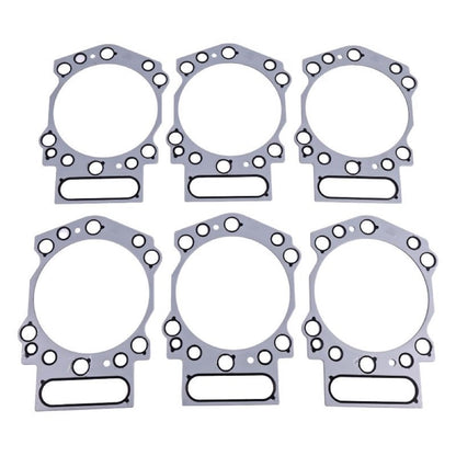 6 Pieces Cylinder Head Gasket 3634664 for use with Cummins Engine KTA19 KTA38 KTA50 QSK19 QSK38 QSK50 B3.3