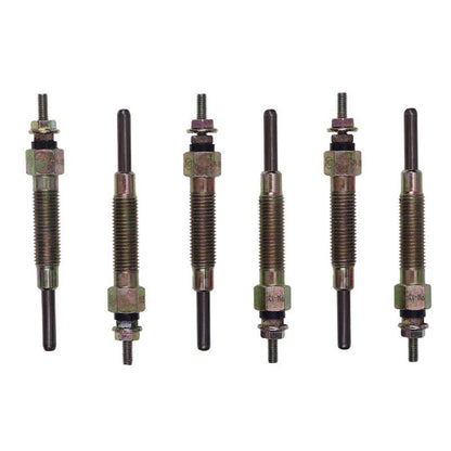 6 Pieces Glow Plug 11065-10T01 suitable for Nissan Engine TD23 TD25 TD27 TD42 Forklift F03