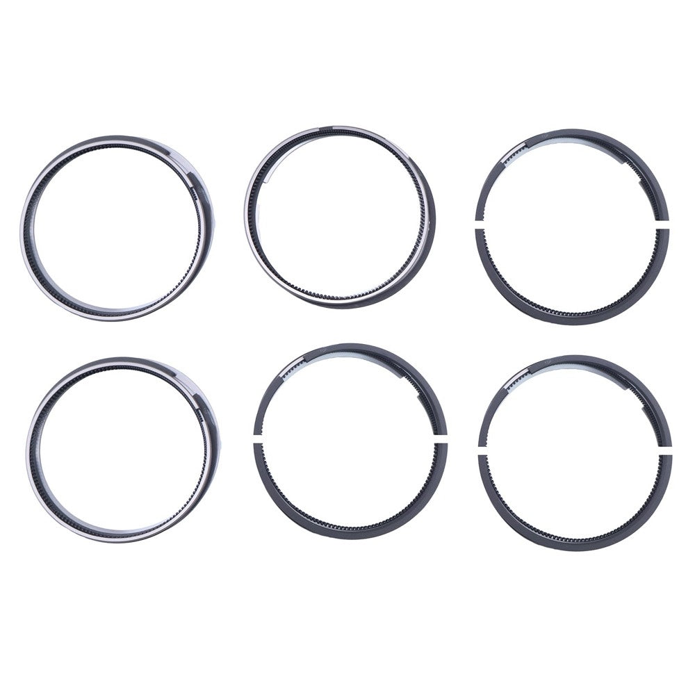 6 Set STD Piston Rings 3802421 3802746 3802230 3802050 compatible with Cummins Engine 4B 4BT 6B 6BT5.9 4B3.9 6B5.9 QSB5.9 QSB6.7 ISBE4 ISB