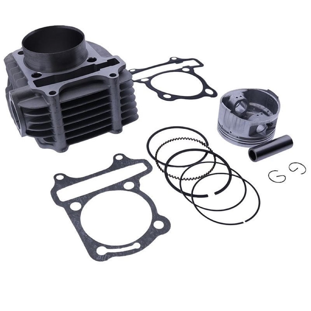 62.5mm Big Bore Cylinder Kit for use with 4-Stroke GY6 180cc 200cc 250cc ATV Off-Road Vehicle Scooter Moped Go Kart