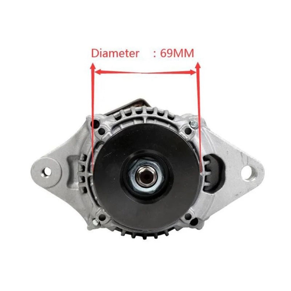 69mm 12V 40A Alternator YM129423-77200 for use with Komatsu Engine 3D76E 3D82AE 3D84E 3D88E 4D88 4D88E S3D84 S3D84E