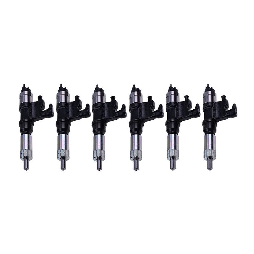 6Pcs Fuel Injector 095000-5471 8-98151837-0 suitable for 2001-07 Isuzu NPR NPR-HD 6HK1 5.2L