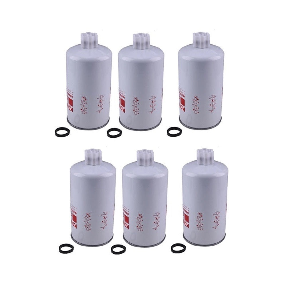 6Pcs Fuel Water Separator Filter FS1212 for use with Freightliner Kenworth Peterbilt
