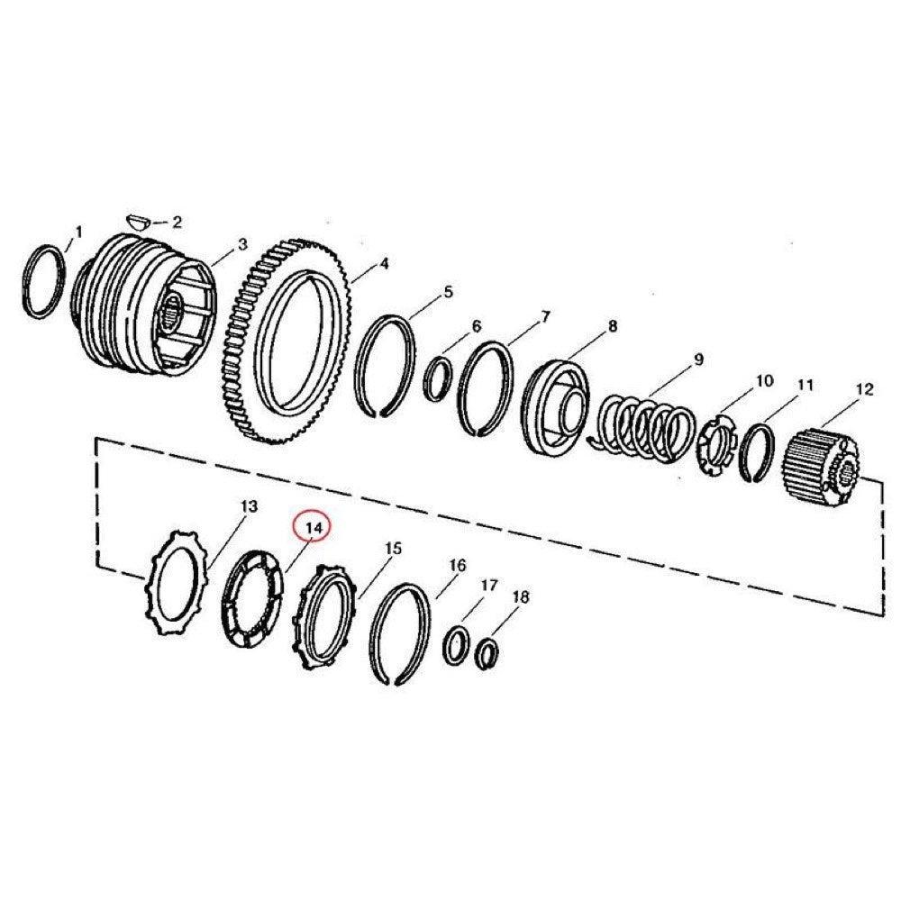 7 PCS Clutch Plate RE37011 AT101001 fits John Deere Tractor 1020 1035 1040 1130 1630 1640 2020 2150 2240 2350 2750 2840