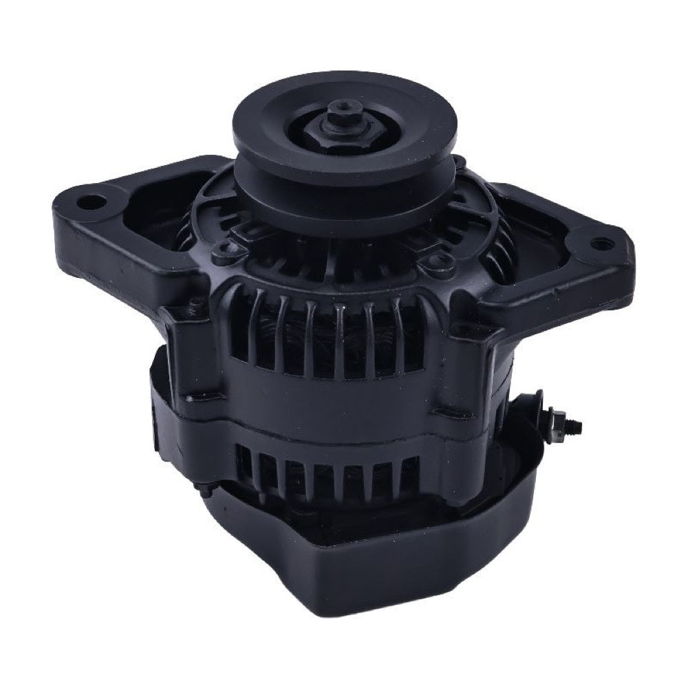 90 Amp Black Mini Denso Style V-Belt 1Wire Street Race Alternator ES1004BK fits Chevy Chevrolet Nova 1962-1979