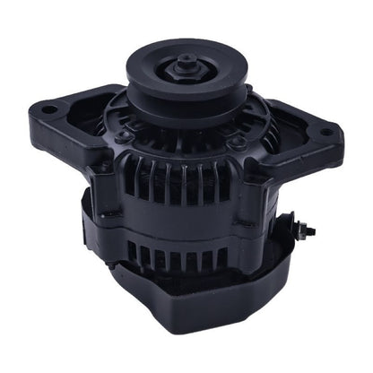 90 Amp Black Mini Denso Style V-Belt 1Wire Street Race Alternator ES1004BK fits Chevy Chevrolet Nova 1962-1979