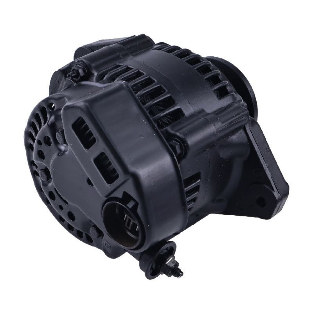 90 Amp Black Mini Denso Style V-Belt 1Wire Street Race Alternator ES1004BK fits Chevy Chevrolet Nova 1962-1979