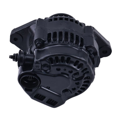 90 Amp Black Mini Denso Style V-Belt 1Wire Street Race Alternator ES1004BK fits Chevy Chevrolet Nova 1962-1979