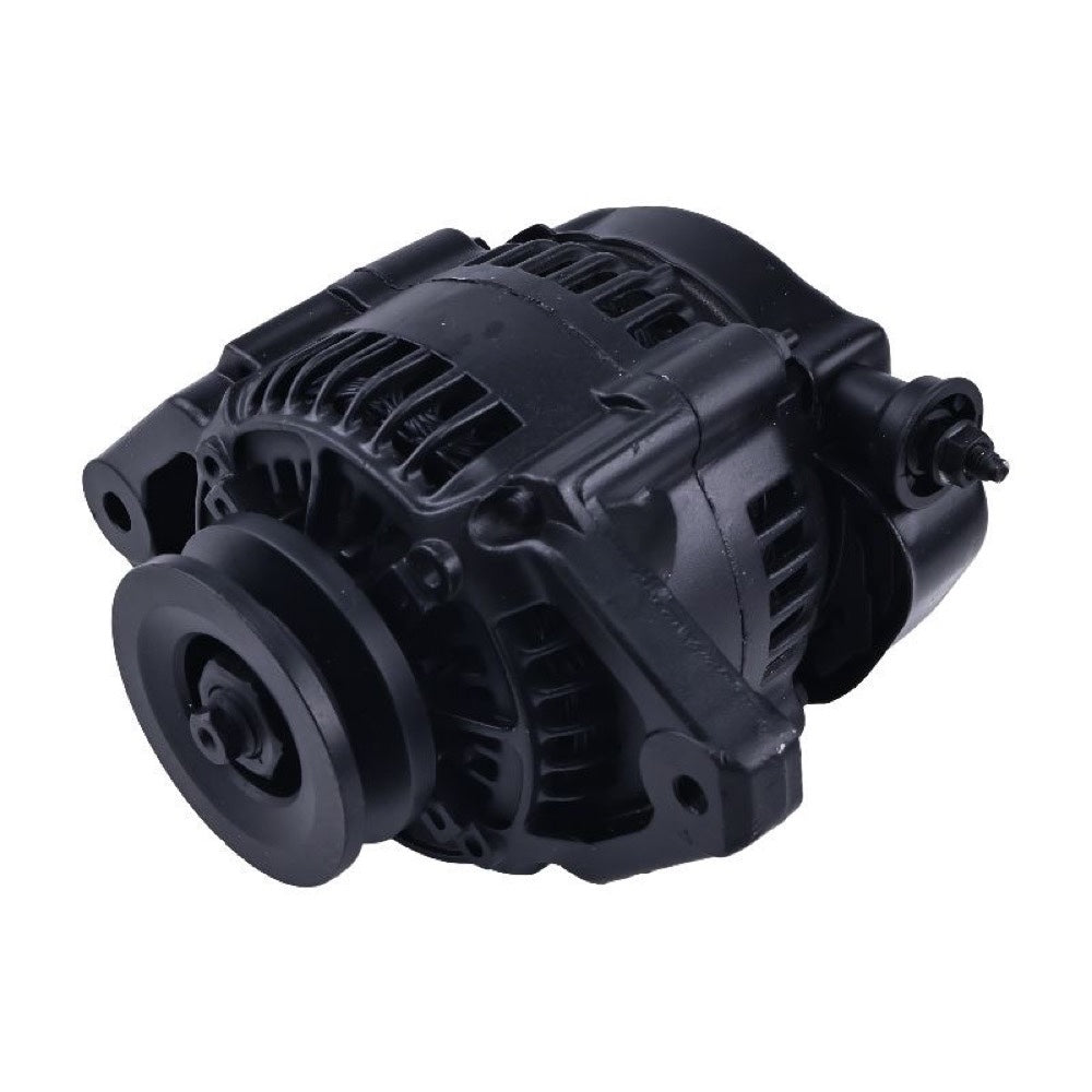 90 Amp Black Mini Denso Style V-Belt 1Wire Street Race Alternator ES1004BK fits Chevy Chevrolet Nova 1962-1979