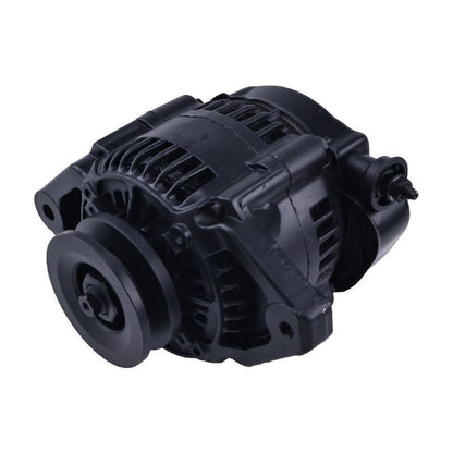 90 Amp Black Mini Denso Style V-Belt 1Wire Street Race Alternator ES1004BK fits Chevy Chevrolet Nova 1962-1979