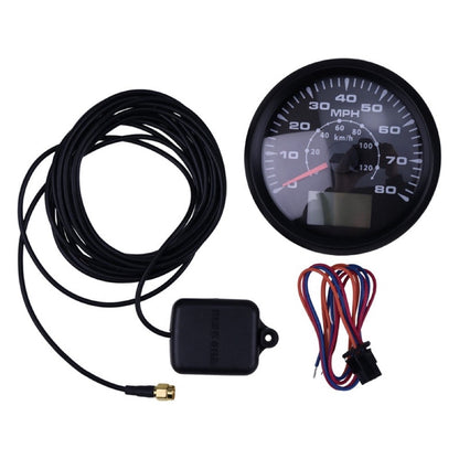 Aftermarket Eling B07DY3MBJL 12V/24V 85mm 0-80MPH 0-120km/h GPS Speedometer Odometer