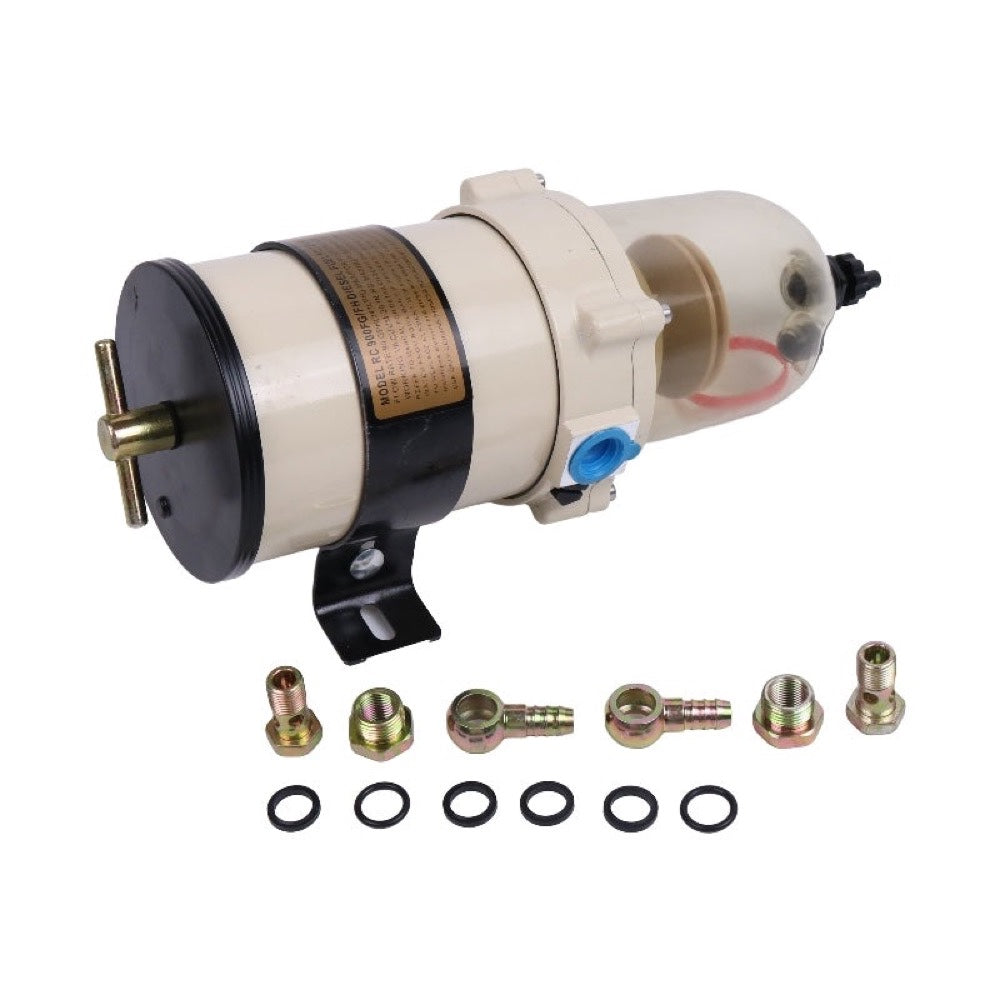 Aftermarket Racor 900 Series Fuel Filter Water Separator 900FG 900FH 900GPH for use with Volvo Engine D12 Truck FH12380 Bus B10M Scania With Hole
