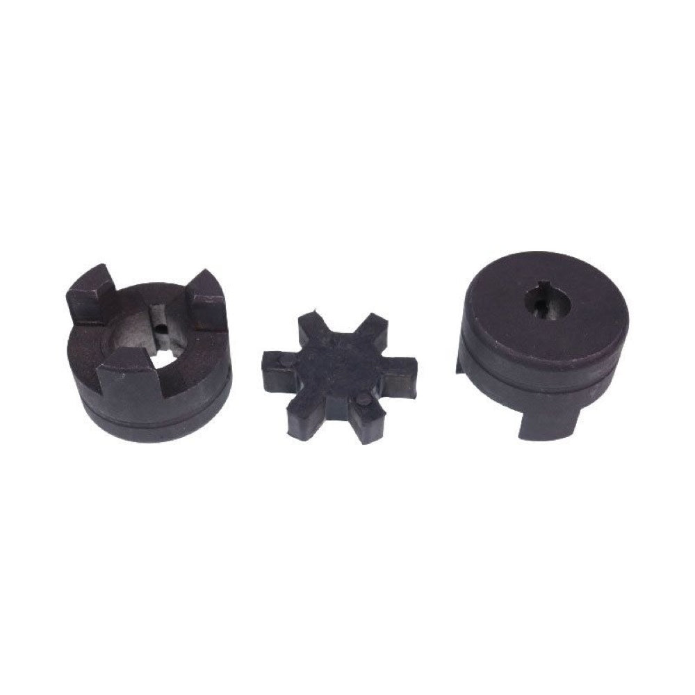Aftermarket Uniersal 1/2" to 7/8" L075 Flexible 3 Pieces L-Jaw Coupling Set Rubber Spider compatible with Tractor