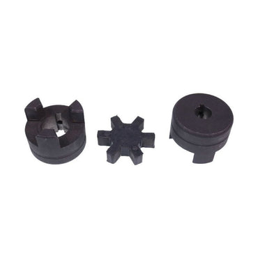 Aftermarket Uniersal 1/2" to 7/8" L075 Flexible 3 Pieces L-Jaw Coupling Set Rubber Spider compatible with Tractor