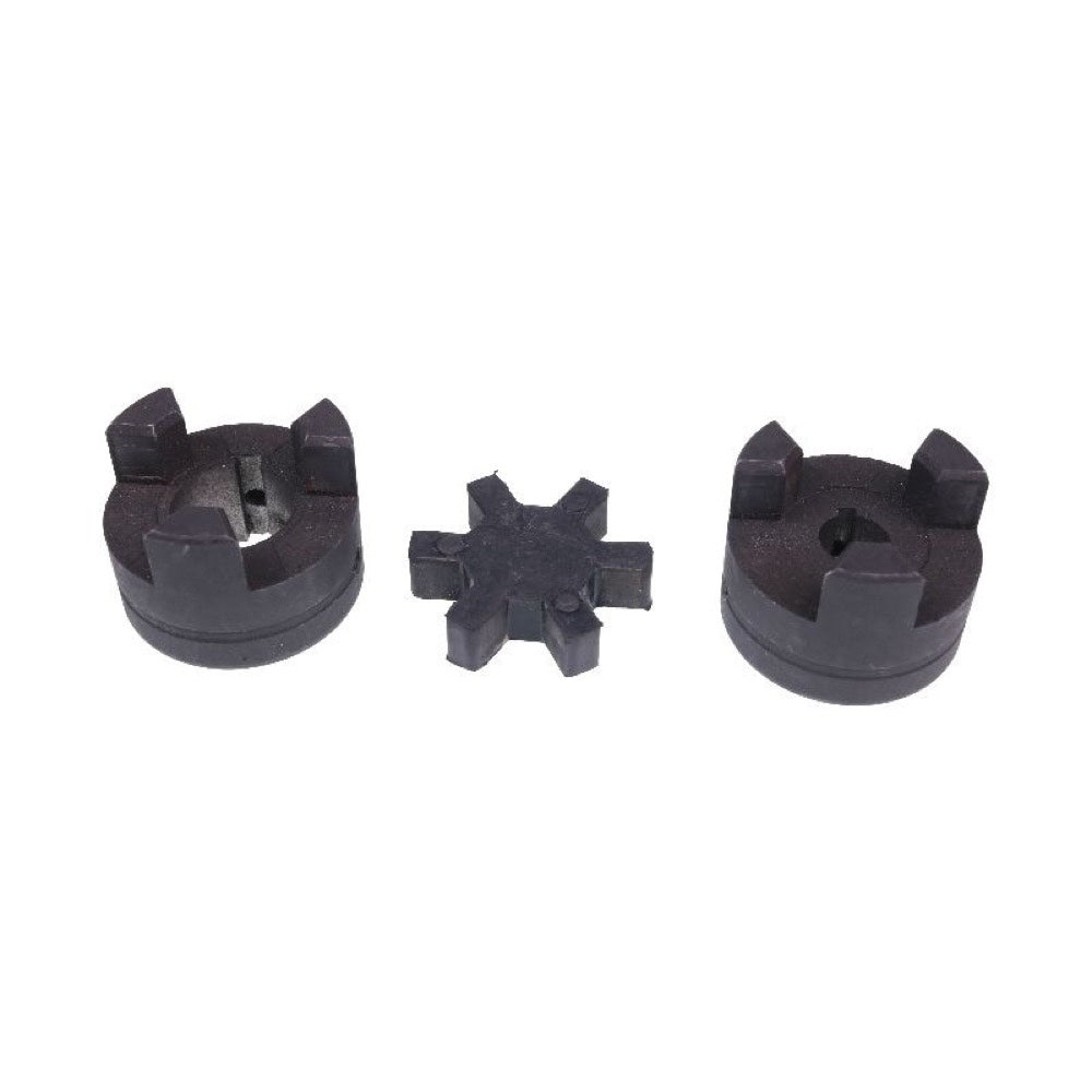 Aftermarket Uniersal 1/2" to 7/8" L075 Flexible 3 Pieces L-Jaw Coupling Set Rubber Spider compatible with Tractor