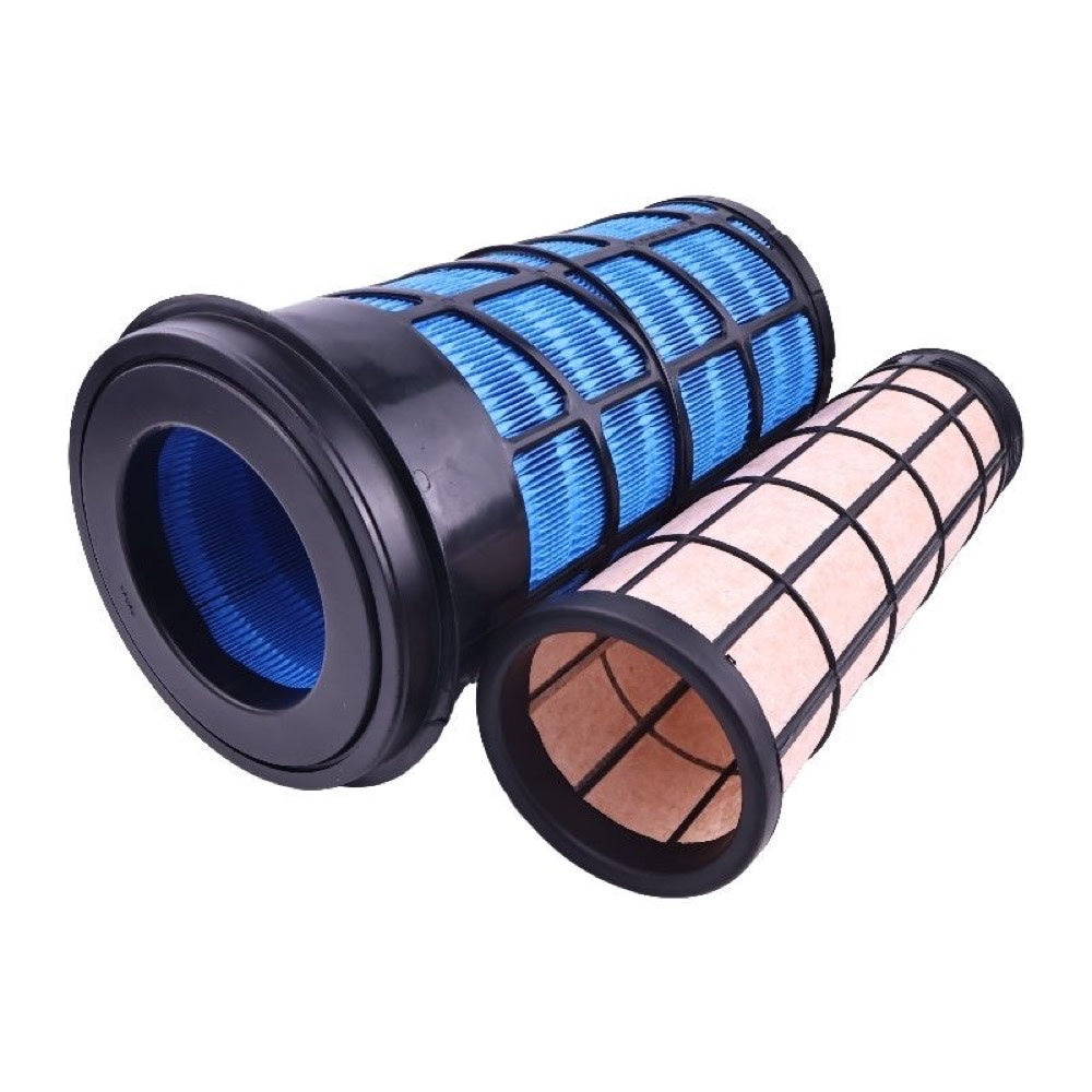 Air Filter Kit YY11P00008S002 YY11P00008S003 fits Kobelco SK130-8 140SR 140SR-3 ED150 ED150-2 SK135SRLC-2 SK140SRLC New Holland E135B E135BSRLC Excavator