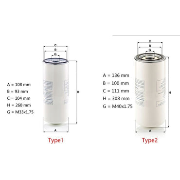 Air Oil Separator 2116010155 for use with Fusheng FS Curtis Screw Air Compressor