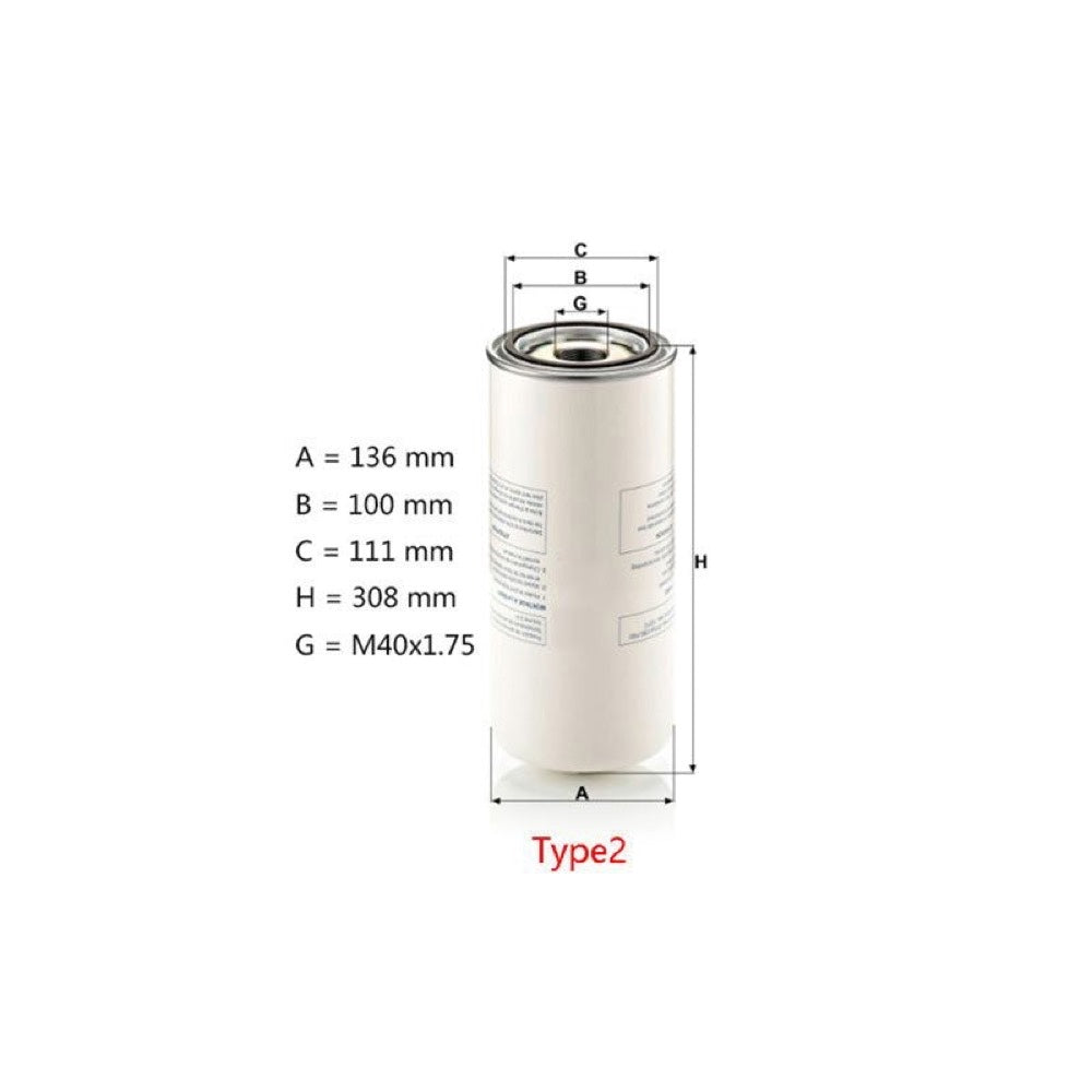 Air Oil Separator 2116010155 for use with Fusheng FS Curtis Screw Air Compressor