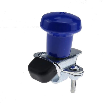 Blue Steering Wheel Spinner Knob WSV120B with Rubber Sleeve Universal Fitment suitable for John Deere Ford Case Tractors Woods Spinner and Many More (Adjustable Size)