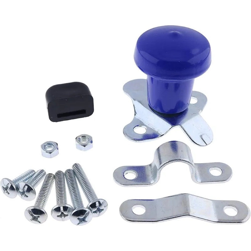 Blue Steering Wheel Spinner Knob WSV120B with Rubber Sleeve Universal Fitment suitable for John Deere Ford Case Tractors Woods Spinner and Many More (Adjustable Size)