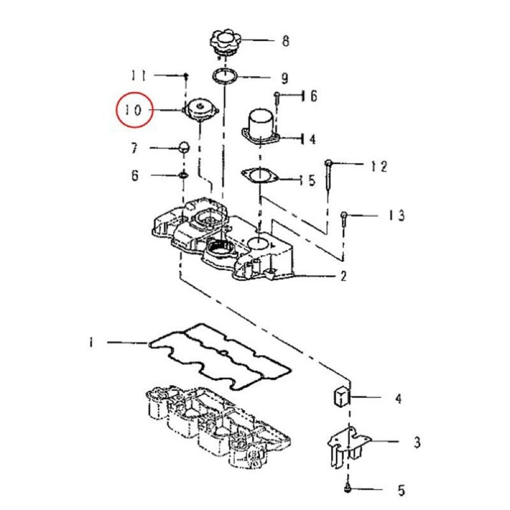 Breather Valve 110566080 for use with Hitachi Excavator ZX20U ZX20UR