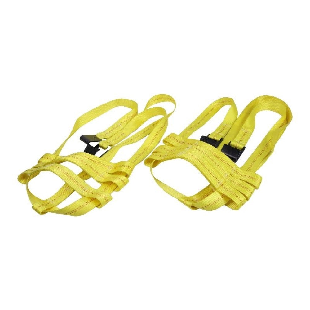 Car Tire Basket Tiedown Straps Wheel Net Set Flat Hook for use with Heavy Duty Tow Dolly