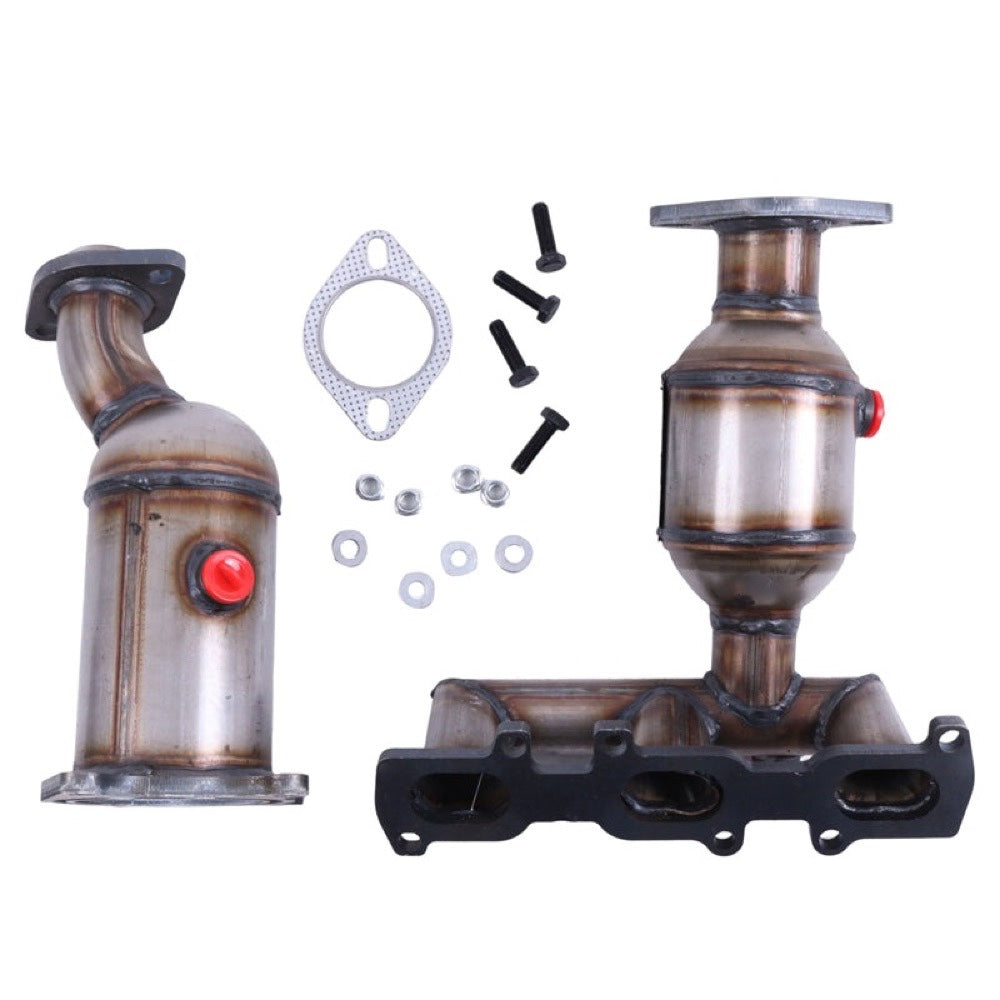 Catalytic Converter Set PE16719-20X compatible with Ford Edge 3.5L 3.7L 2011 -2014 Bank 1 and 2 Non Turbo Only